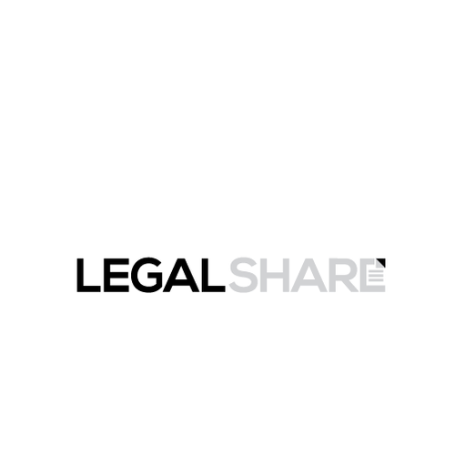 Legal and law firm logo with the title 'LEGAL SHARE'