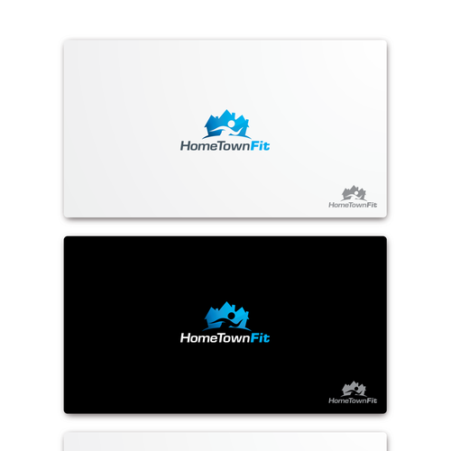 Town logo with the title 'Hometown Fit Logo'