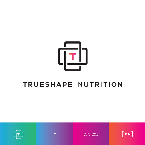 Gradient brand with the title 'Nutrition Logo'