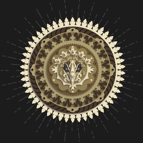 Turkey design with the title 'ancestral turkey'