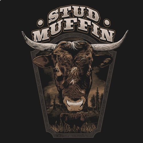 Farm t-shirt with the title 'Stud Muffin'