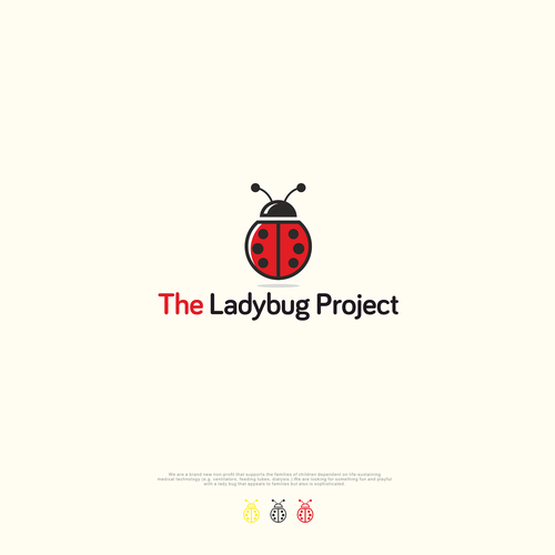 Ladybug design with the title 'Simple Iconic Ladybug'