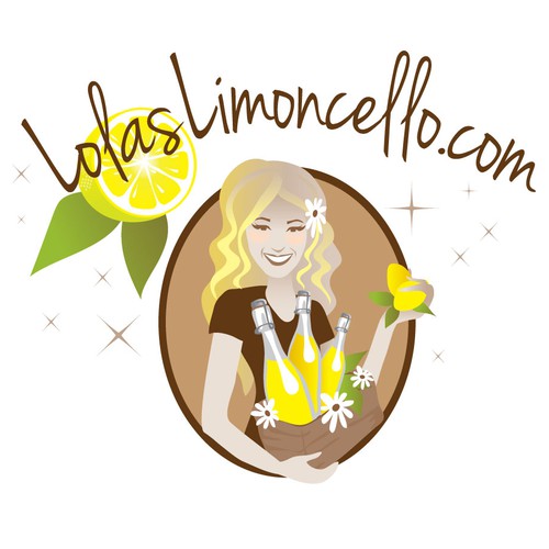 Portrait logo with the title 'Create a cool, retro logo for Lola'sLimoncello.com ($499 guaranteed)'