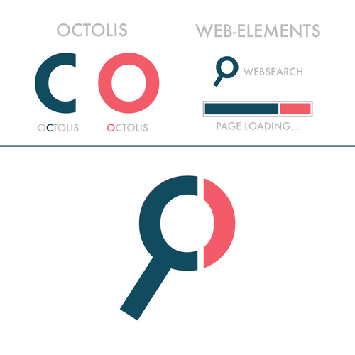 Loading logo with the title 'Design Concept for a Web-Company'