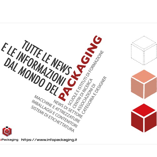 Stand design with the title 'Idea per un poster'