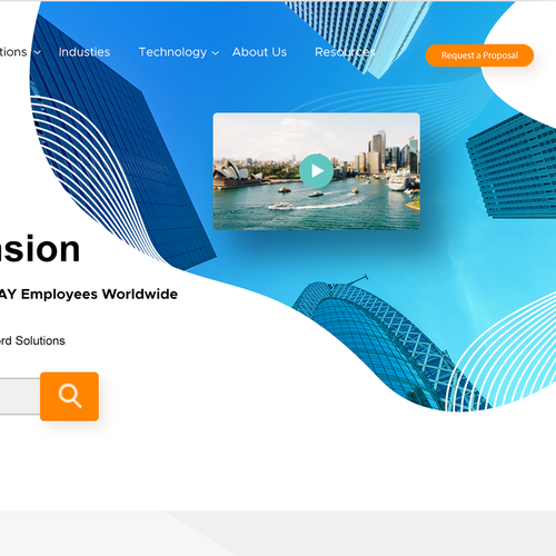 Header design with the title 'Elements Global Services'