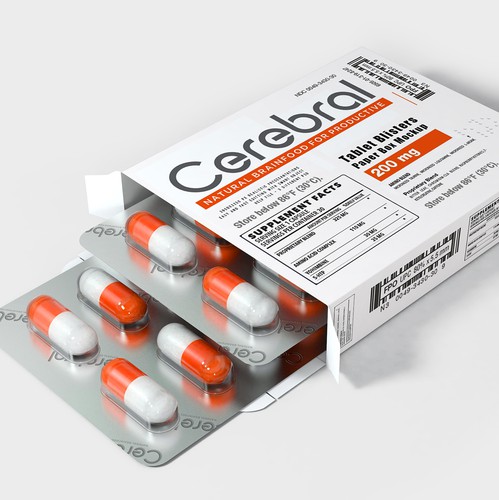 Supplement brand with the title 'Cerebral'