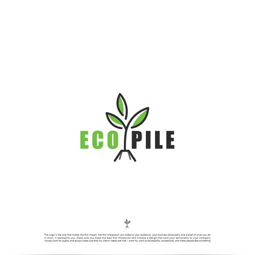Eco design with the title 'Eco-Pile'