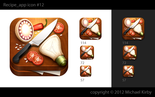 IPhone logo with the title 'iPhone/iPad app Icon'