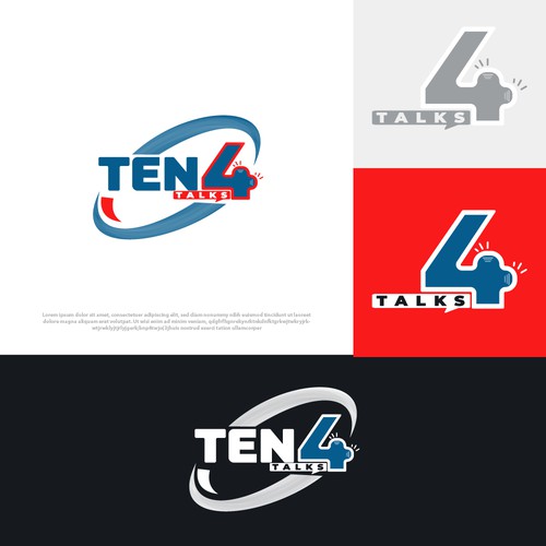 Transportation logo with the title 'Ten 4 Talks  '