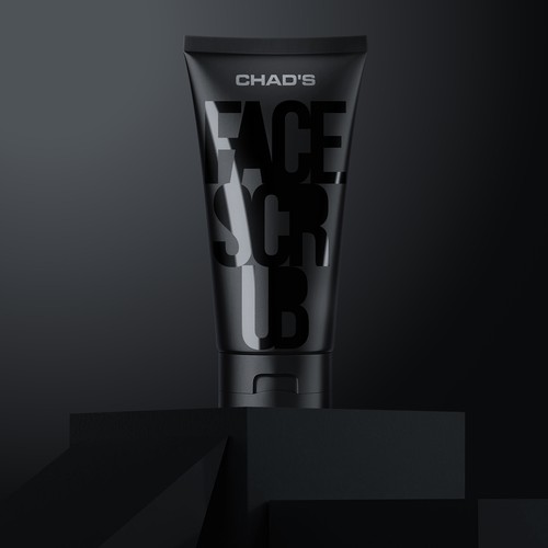 Scrub design with the title 'Face Scrub for Man'