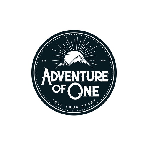 Hotel logo with the title 'Adventure of One'