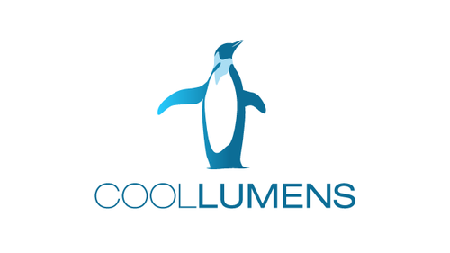 Penguin logo with the title 'Logo Blue Penguin for any business'