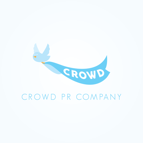 Public relations logo with the title 'Logo Design for PR company'