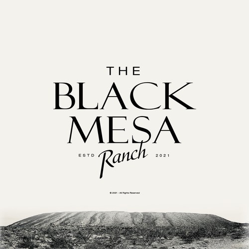 Serif logo with the title 'Black Mesa Ranch'