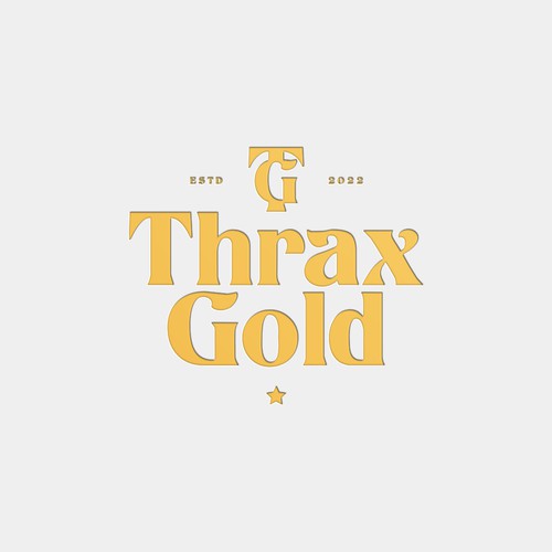 Portfolio logo with the title 'Thrax Gold'