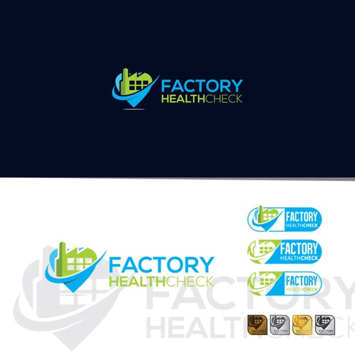 Healthcare logo with the title 'Logo For Factory Healthcheck'