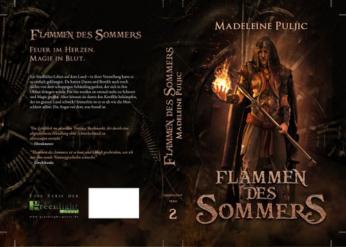 Magic book cover with the title 'The Second Book for our High Fantasy book series '