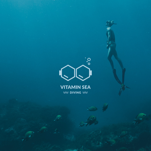 Innovative brand with the title 'Design for a fun scuba shop'