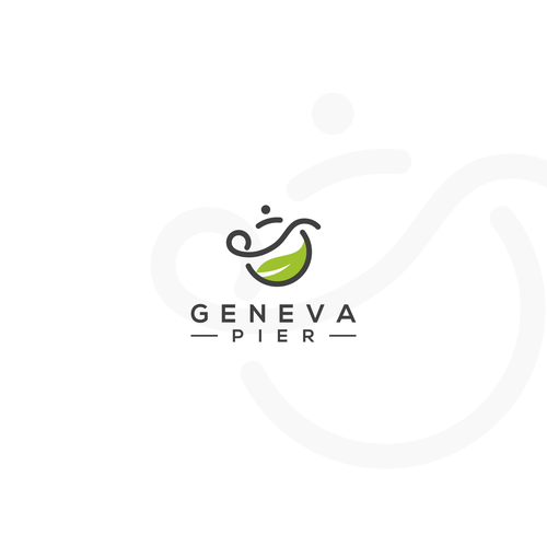 Leaf logo with the title 'Geneva Pier'