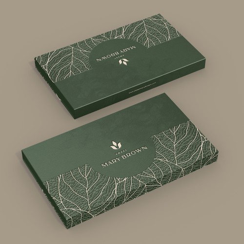 Luxury packaging with the title 'Mary Brown'