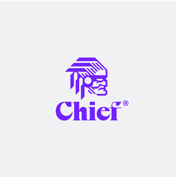 Chief logo with the title 'Chief Logo Design'