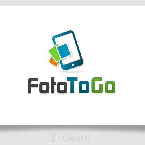 Smartphone logo with the title 'FotoToGo'