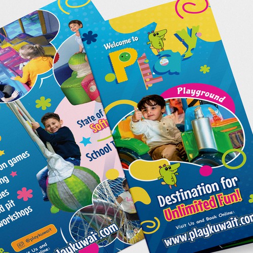 Playground design with the title 'Trifold'