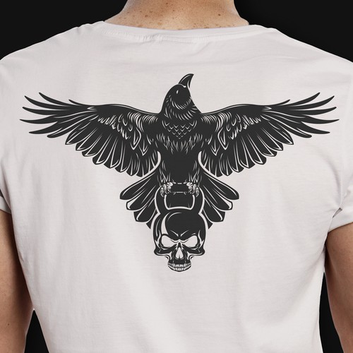 Kettlebell design with the title 'REKKR TShirt Design'