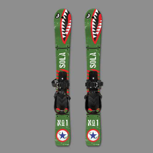 Skiing design with the title 'Winter 2017 Ski Graphics'