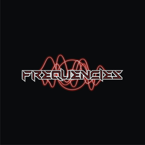 Electronic music logo with the title 'dj Frequencies'