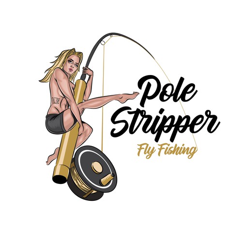 Fly fishing logo with the title 'Pole Stripper Fly Fishing'