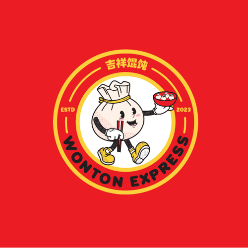 Chopsticks design with the title 'Wontony'