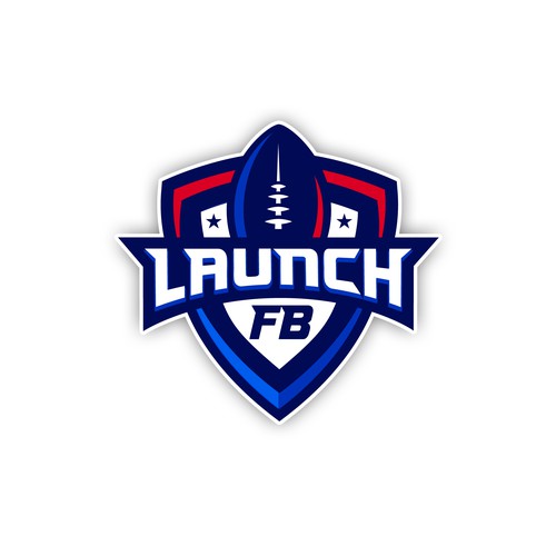 Football logo with the title 'Launch FB'