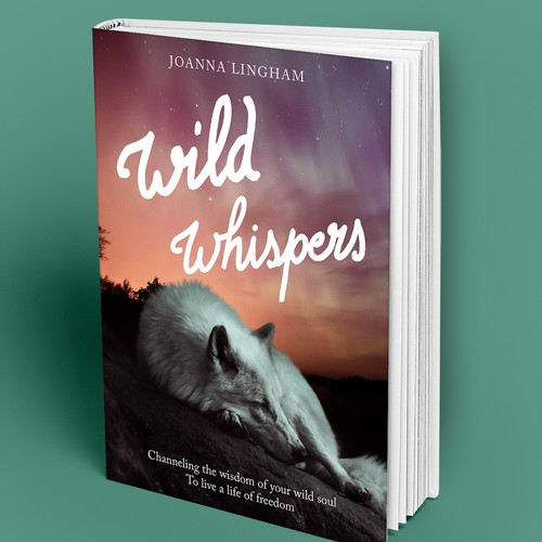 Animal book cover with the title 'Wild Whispers Book Cover'
