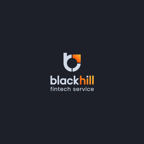 Credit card design with the title 'blackhill fintech service'