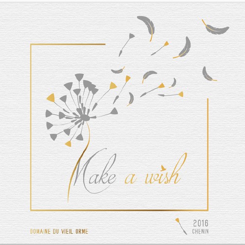 Dandelion design with the title 'Make a wish'