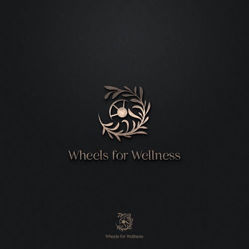 Health and wellness logo with the title 'elegant design for free ride for wellness'