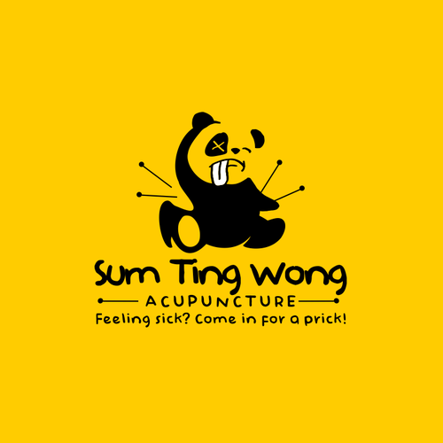 Panda logo with the title 'Fun logo for Sum Tin Wong'