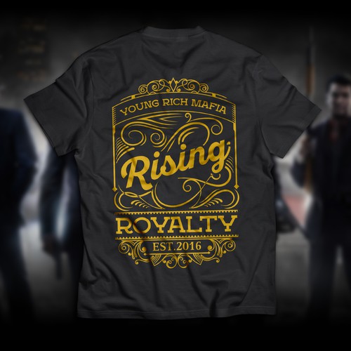 Accounting t-shirt with the title 'Rising Royalty'