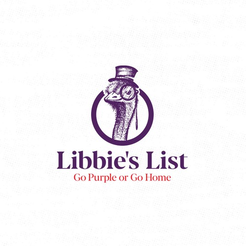 Hat design with the title 'Ostrich in the monocle.'