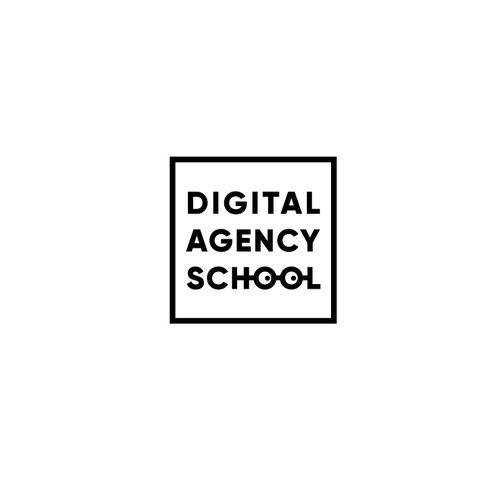 Digital agency logo with the title 'Logo for Digital Agency School'