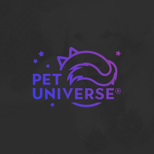 Galaxy design with the title 'Logo for pet supply company'