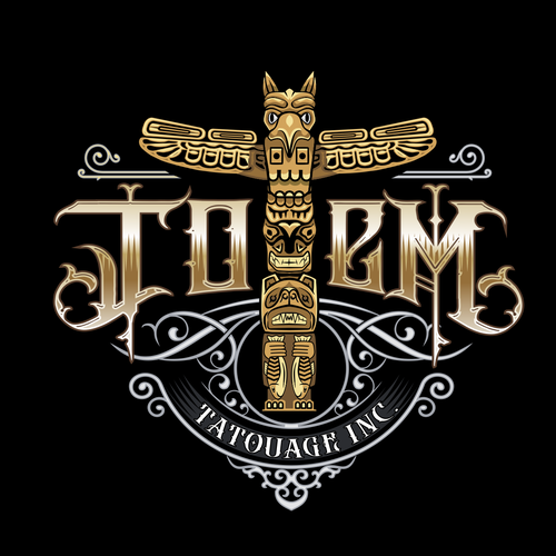 Totem design with the title 'Logo for TOTEM TATOUAGE INC.'