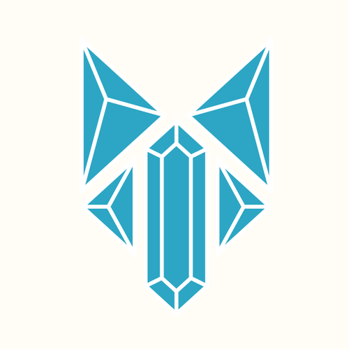 Crystals logo with the title 'Crystal Wolf Logo'