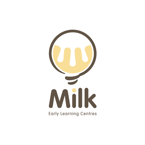 Milk logo with the title 'Milk Logo'