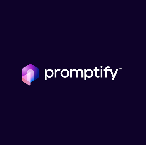Intelligent design with the title 'Promptify l logo design'