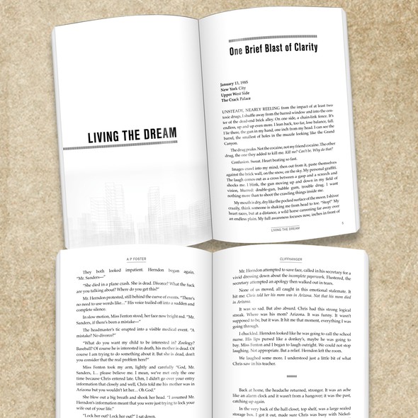 Skyline design with the title 'NYC Thriller Paperback'