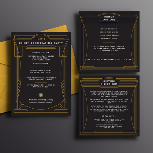 20s design with the title '1920s Party Invitation'