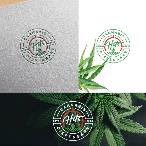 Dispensary logo with the title 'Logo for a Cannabis retail shop'